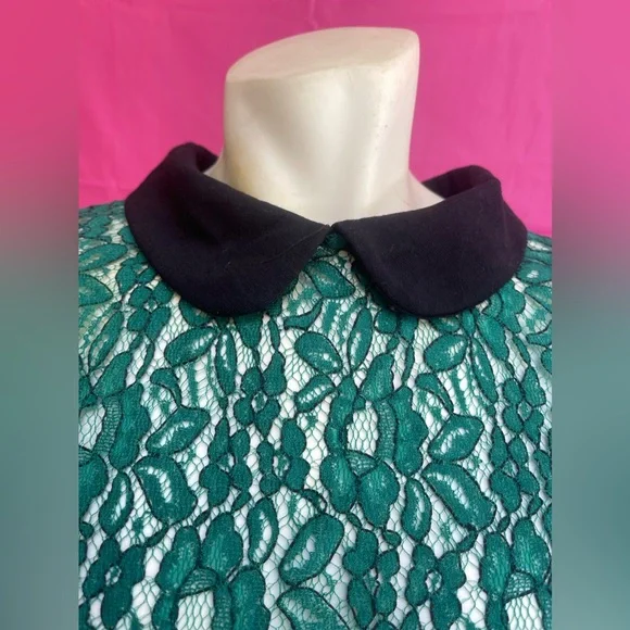 NWT Crochet see true green top with cap sleeves size XL - Picture 3 of 15